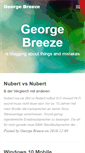 Mobile Screenshot of georgebreeze.com