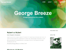 Tablet Screenshot of georgebreeze.com